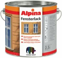 Alpina FENSTERLACK - эмаль для окон 2,5 л., фото