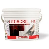 Дисперсионный клей LITOKOL LITOACRIL FIX (ЛИТОКОЛ ЛИТОАКРИЛ ФИКС) 5 кг Розничная, фото