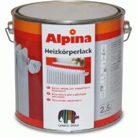 Эмаль алкидная для отопительных приборов Alpina Heizkorperlack белая 0,75 л., фото