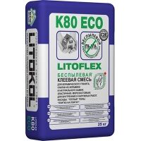 Клеевая смесь LITOKOL LITOFLEX K 80 ECO (ЛИТОКОЛ ЛИТОФЛЕКС К 80 ЭКО) 5 кг Розничная, фото