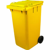 Контейнер 240 литров (Мусорный бак) Морозостойкий (Желтый), фото