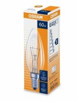 Лампа накаливания 60W E14 OSRAM CLAS B35 CL, фото