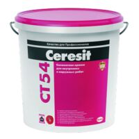 Фото - Краска силикатная CERESIT CT 54 15 кг база Розничная