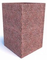 Вазон бетонный уличный Андорра 100 (Красно-серый гранит), фото