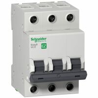 Выключатель автоматический 3Р 10А 4,5кА С Schneider Electric Easy9, фото