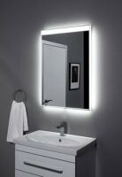 Фото - Зеркало Aquanet Палермо 6085 с LED подсветкой, 600х850x32 мм, инфракрасный выключатель (196641)