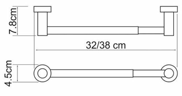 Держатель бумажных полотенец WasserKRAFT Donau K-9491 (К-9422D)  металл, хромоникелевое покрытие, фото