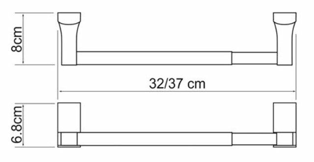 Держатель бумажных полотенец WasserKRAFT Leine K-5091 (К-5022D) металл, хромоникелевое покрытие, фото