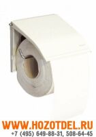 Держатель туалетной бумаги для бытовых рулонов полированный металл., фото