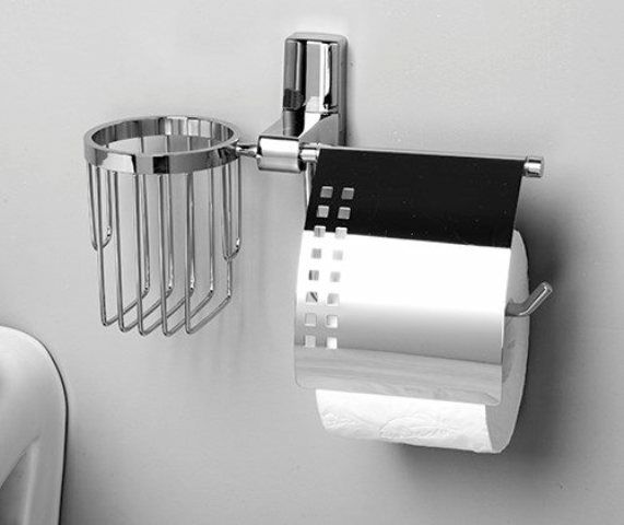 Держатель туалетной бумаги WasserKRAFT Leine K-5059 и освежителя металл, хромоникелевое покрытие, фото