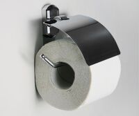 Держатель туалетной бумаги WasserKRAFT Isen K-4025 с крышкой металл, хромоникелевое покрытие, фото