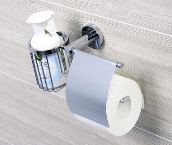 Держатель туалетной бумаги WasserKRAFT Rhein K-6259 и освежителя металл, хромоникелевое покрытие, фото