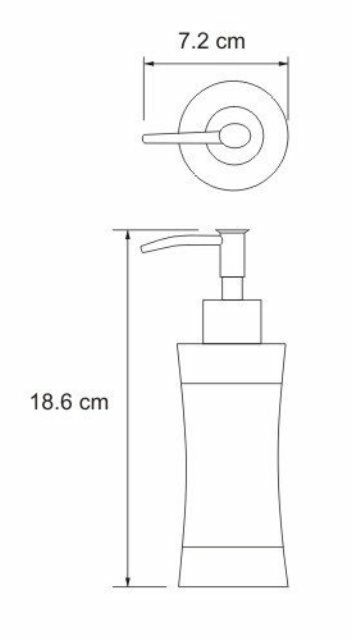 Дозатор для жидкого мыла WasserKRAFT Wern K-7599, 260 ml нержавеющая сталь, фото