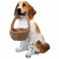 Фигурка Собака с корзиной, фото