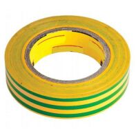 Изолента ПВХ 15мм х 20м желто-зеленая, фото
