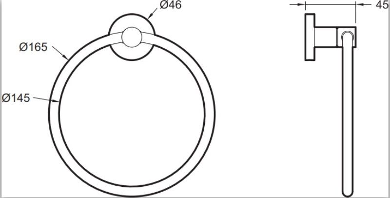 Кольцо для полотенец Jacob Delafon CLASSIQUE E77822-CP /14,5/ (хром), фото