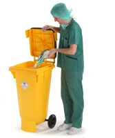 Фото - Контейнер для мусора 120 литров, Henkel, сферическое дно. (желтый)