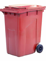 Фото - Контейнер для мусора пластиковый 360 литров (Красный)