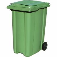 Контейнер для мусора пластиковый 360 литров (Зеленый), фото