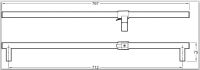 Полотенцедержатель Jacob Delafon E4129-CP FORMILIA SPHERIK для раковин со столешницей 60 см и двойной раковины 100 см (хром), фото