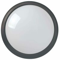Светильник светодиодный ДПО 3011 8Вт 4500K 640Лм IP54 круг черный, фото