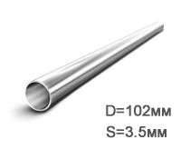 Труба стальная э/с диам. 102х3.5мм (1 м.п.), фото