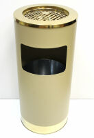 Фото - Урна для мусора Стокгольм (В комплекте внутреннее ведро) (Золотая шампань)