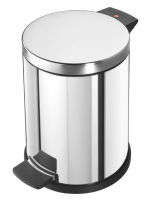 Ведро для мусора Hailo ProfiLine Solid M, 12 литров (Сталь (зеркальная)), фото