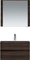 Зеркальный шкаф AM.PM Sensation M30MCL0801TF левый, 80 см, с подсветкой, табачный дуб, текстур, фото
