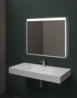 Фото - Зеркало Aquanet Палермо 11085 с LED подсветкой, 1100х850x32 мм, инфракрасный выключатель (196646)